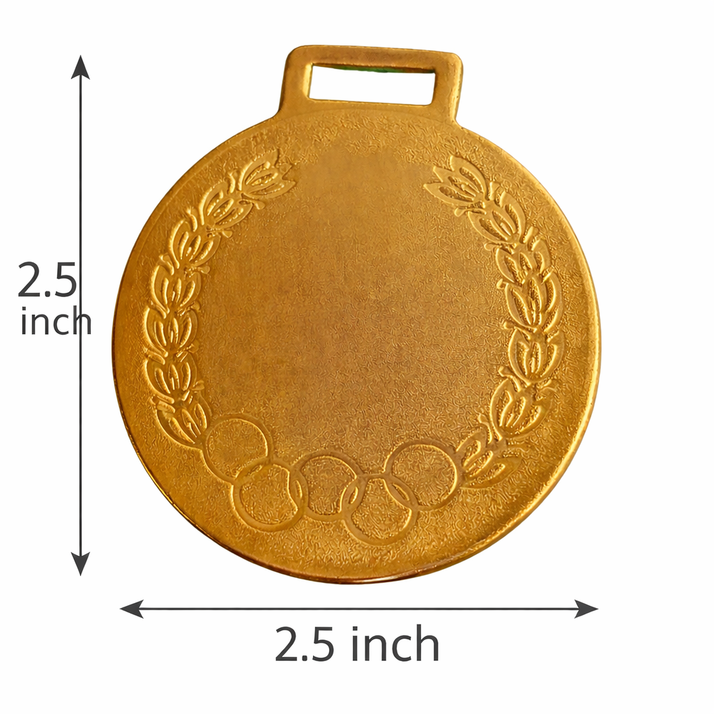 3 Inch Olympic Designed Medal (Gold, Silver, Brown) With Ribbon - Image 2